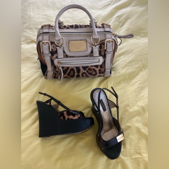 DOLCE & GABBANA PLATFORM WEDGE SHOES - Picture 4 of 5